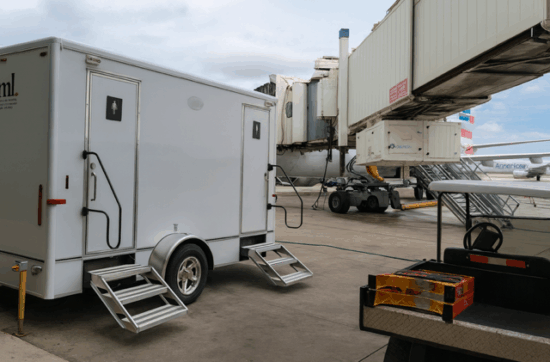 portable restroom trailer near me