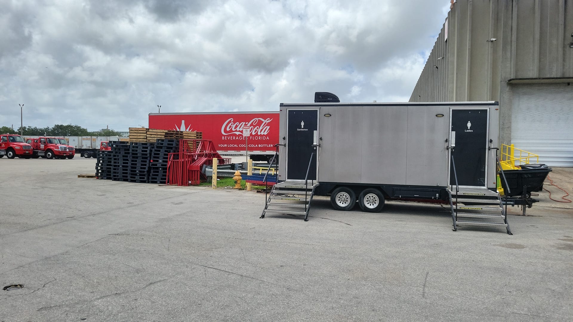 commercial properties and rental of portable restroom trailers