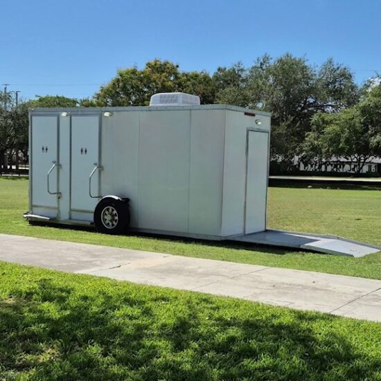 ada portable restroom trailer