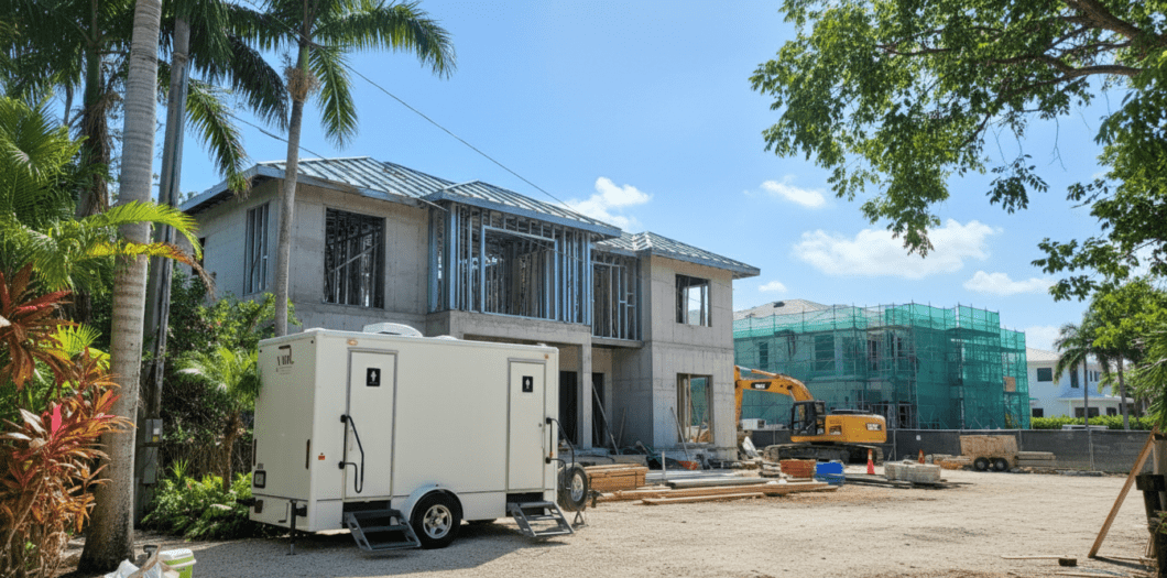 Long-term luxury restroom rental for home building and construction site in Miami – YML