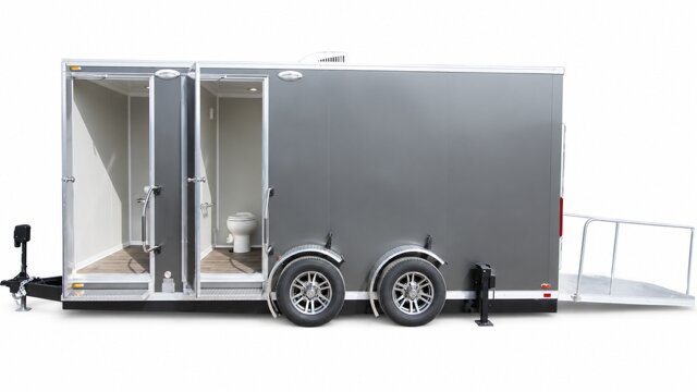 ADA + 2 Platinum restroom trailer exterior